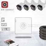 Комплект видеонаблюдения IP Hikvision-PoE-KIT34 - для улицы